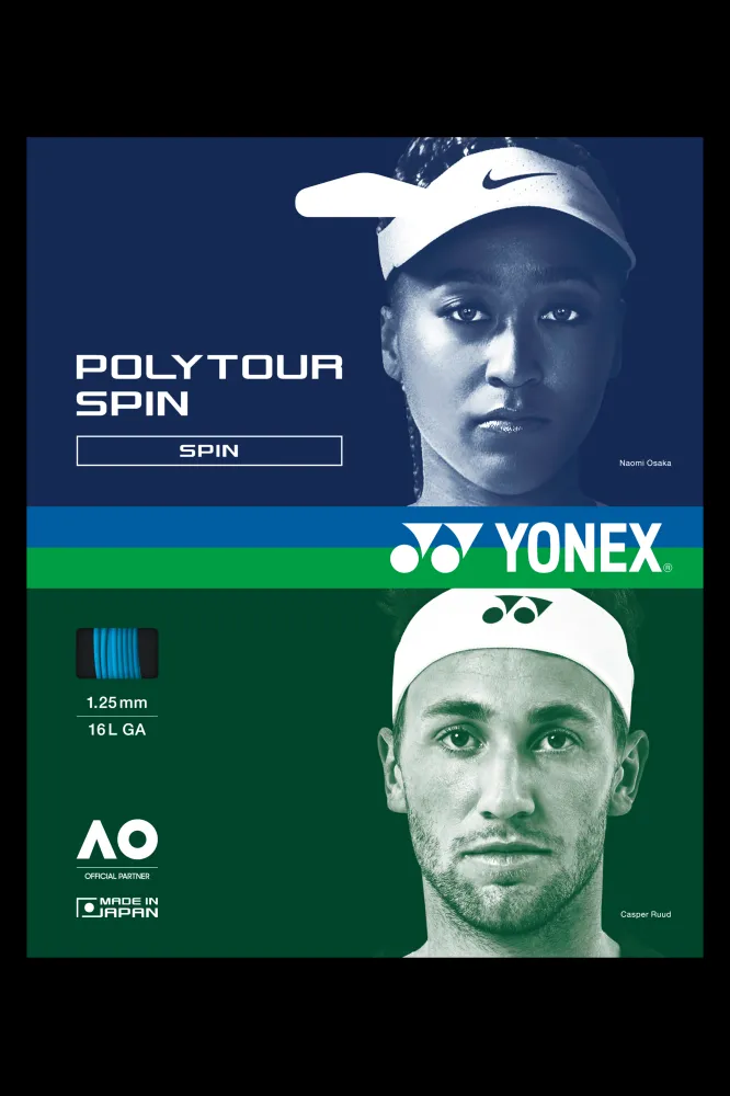 Yonex Strings-Polytour Spin 120/125